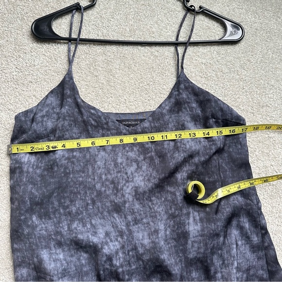 Olivaceous Mini Charcoal Watercolor Slip Dress sized Small - Picture 6 of 8